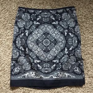 Loft Handkerchief print skirt